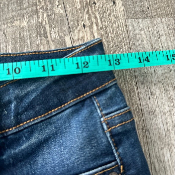 Distressed Dark Blue Denim Jeans - Picture 5 of 6